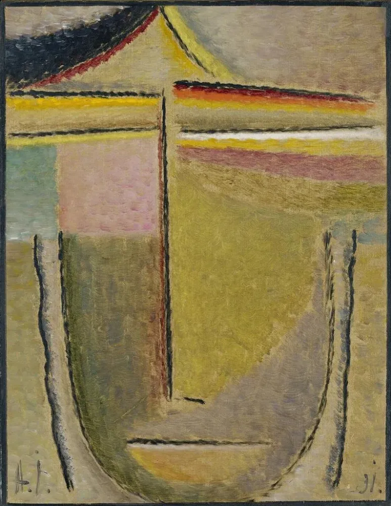 Maalaus Résumé Head Apollo - Alexej von Jawlensky | Taidetuloste