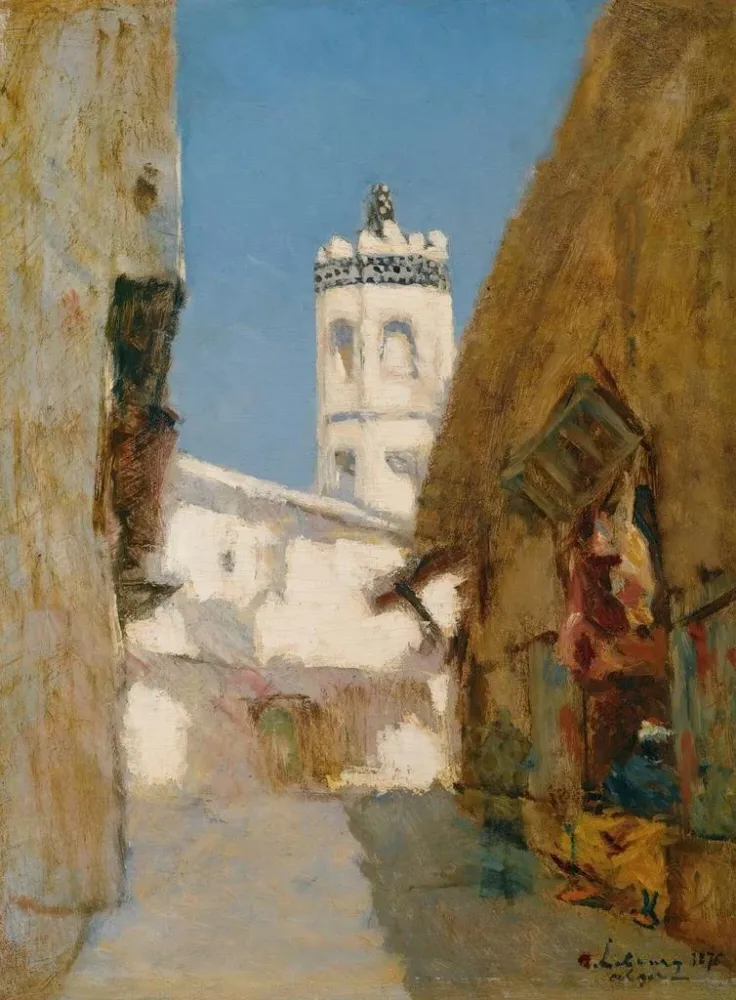 Maalaus La Rue des Blondeurs, Alger - Albert Lebourg | Taidetuloste