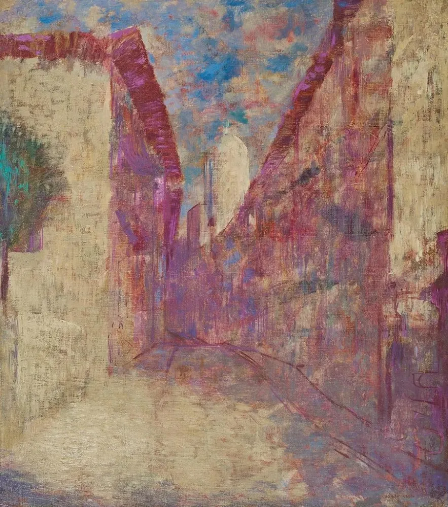 Maalaus Rue Fontarabie - Odilon Redon | Taidetuloste