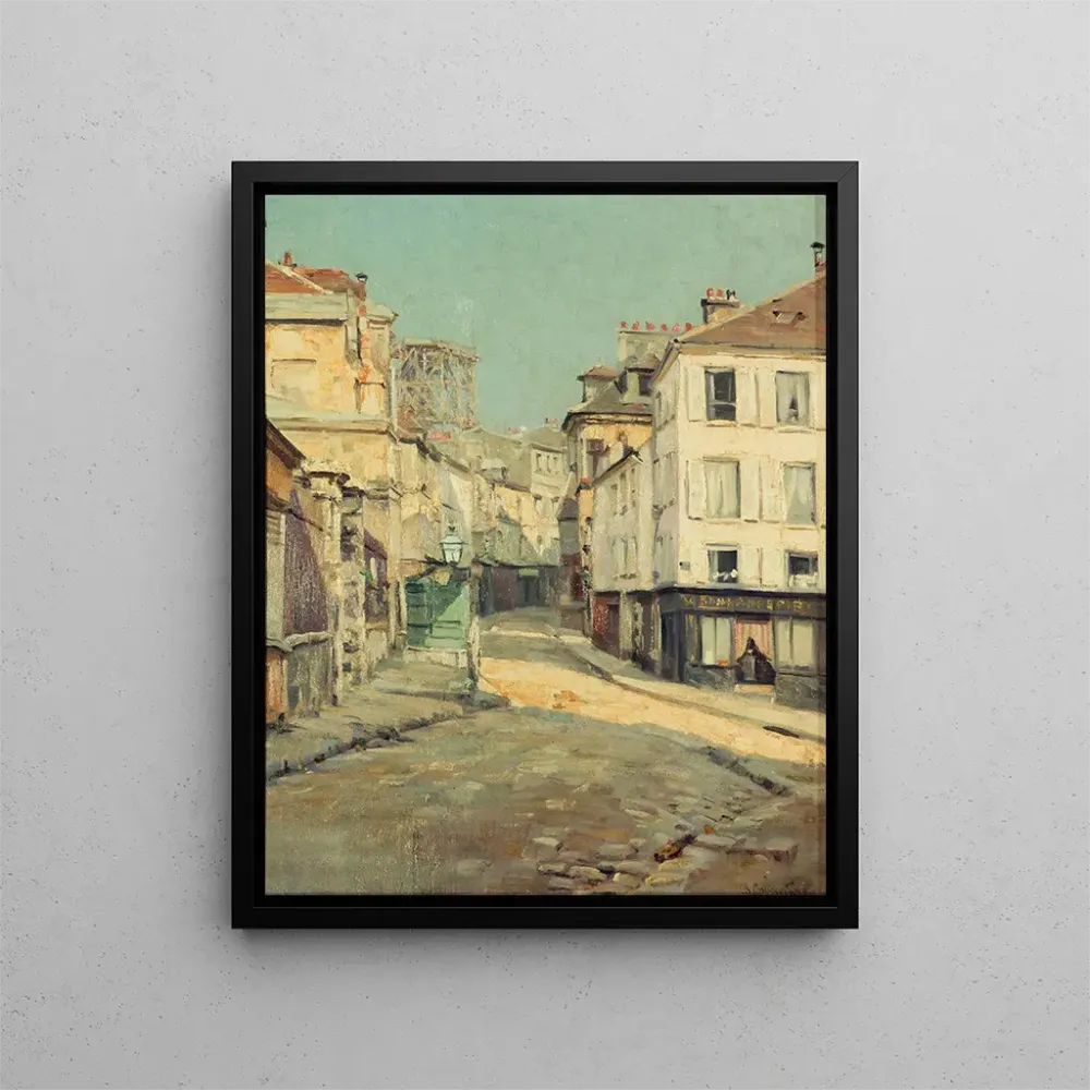 Maalaus La Rue Norvins à Montmartre - Charles Jean Coussedire | Taidetuloste