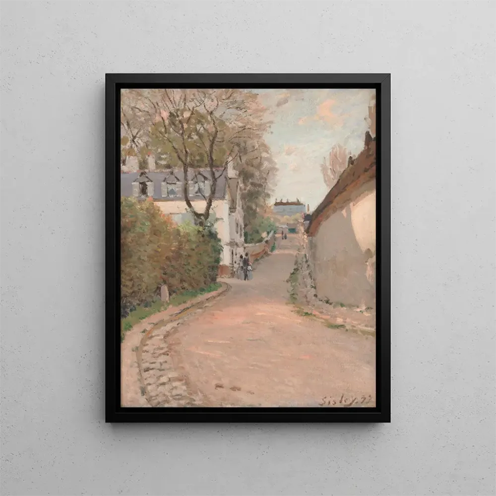 Maalaus Rue de Ville-d'Avray - Alfred Sisley | Taidetuloste