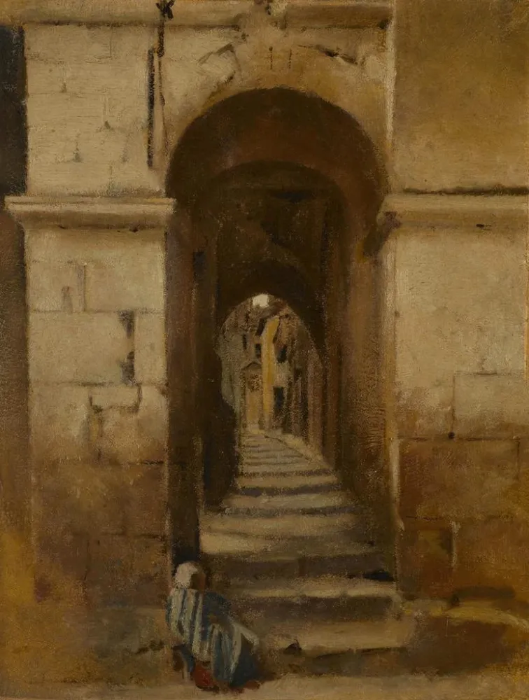 Maalaus Ruelle à Rome - Jean - Jacques Henner | Taidetuloste
