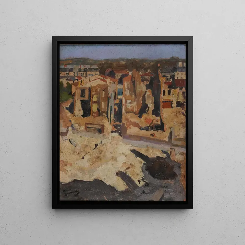 Maalaus Ruines de la rue Mazel - André Victor Édouard Devambez | Taidetuloste