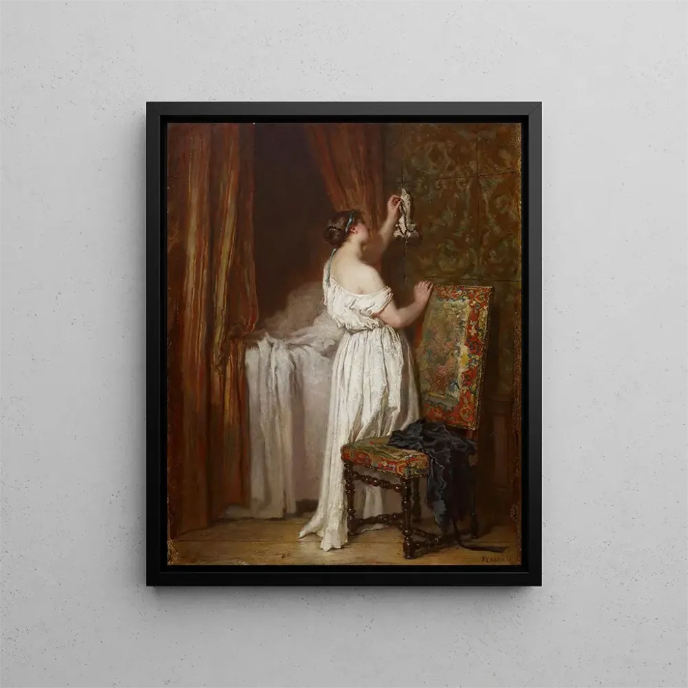 Maalaus Rukous - Antoine-Émile Plassan | Taidetuloste