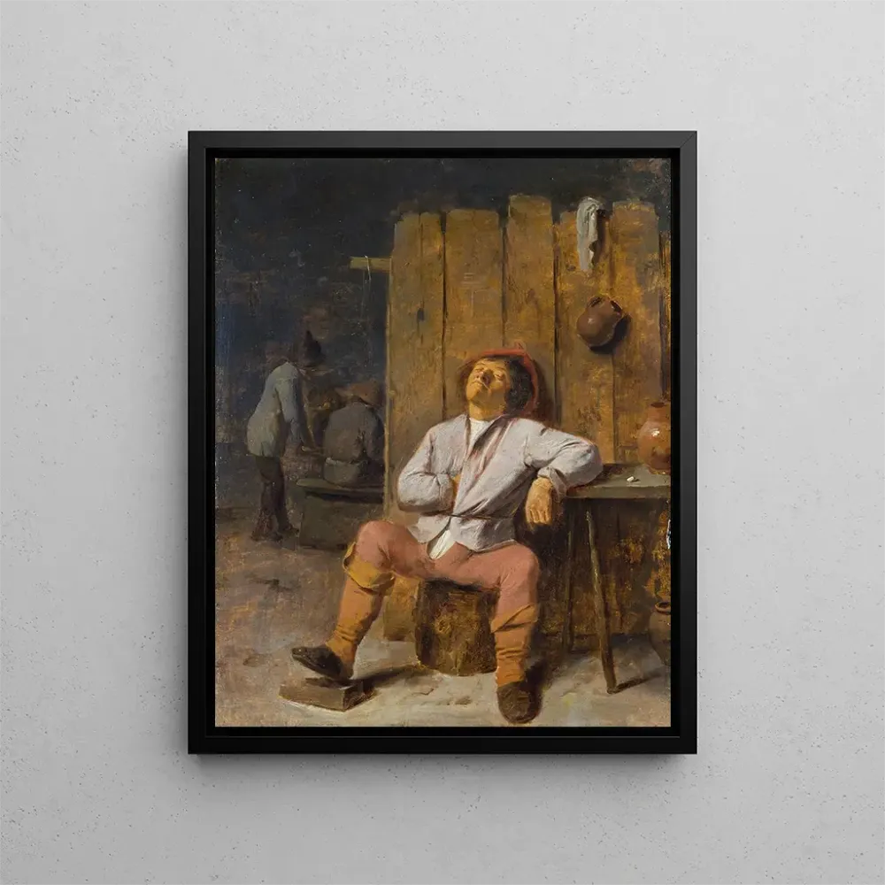Maalaus Un rusteeri uneksiva - Adriaen Brouwer | Taidetuloste