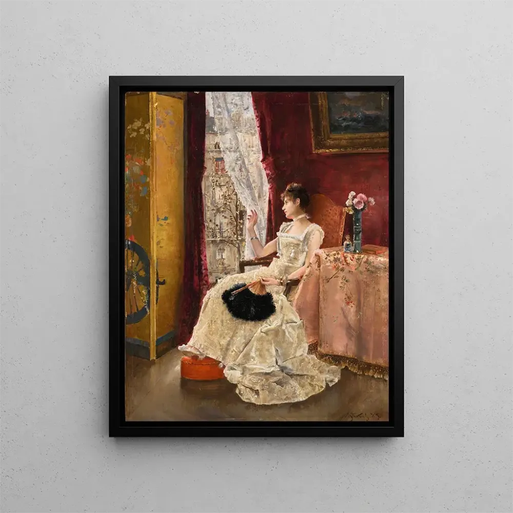 Maalaus Rêverie - Alfred Stevens | Taidetuloste