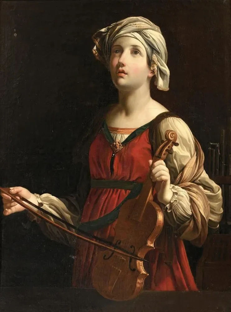 Maalaus Saint Cécile - Après Guido Reni | Taidetuloste