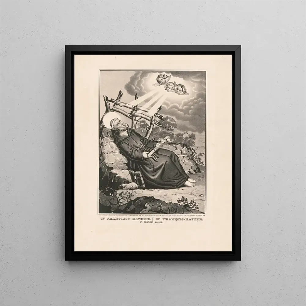 Maalaus Saint François Xavier - Currier & Ives | Taidetuloste