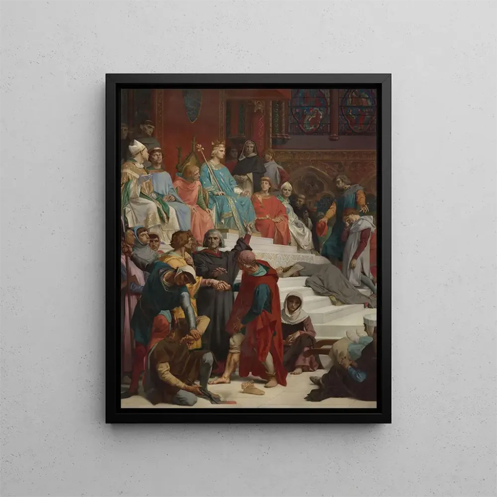 Maalaus Saint Louis rendant la justice - Alexandre Cabanel | Taidetuloste