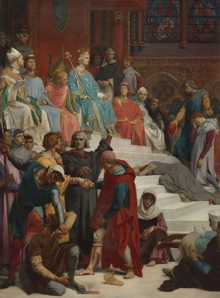 Maalaus Saint Louis rendant la justice - Alexandre Cabanel | Taidetuloste
