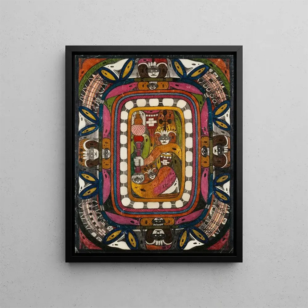 Maalaus Sainte Adolfina vom ChamleohnThal en Chine Asie - Adolf Wölfli | Taidetuloste
