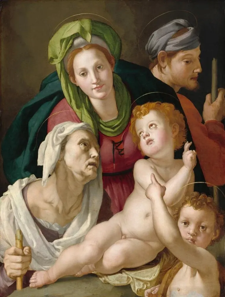 Maalaus La Sainte Famille - Agnolo Bronzino | Taidetuloste