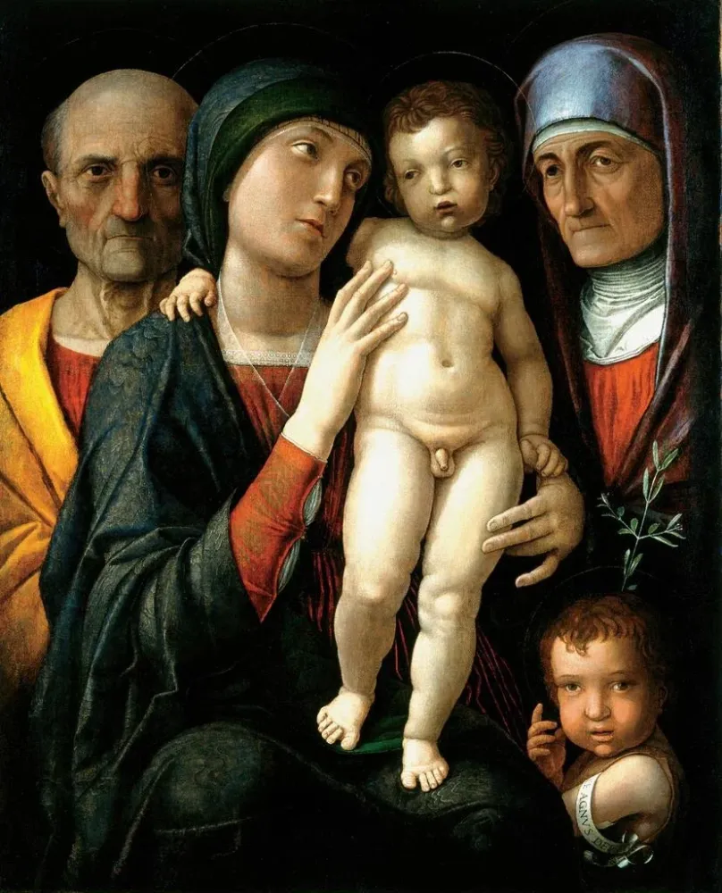Maalaus La Sainte Famille - Andrea Mantegna | Taidetuloste