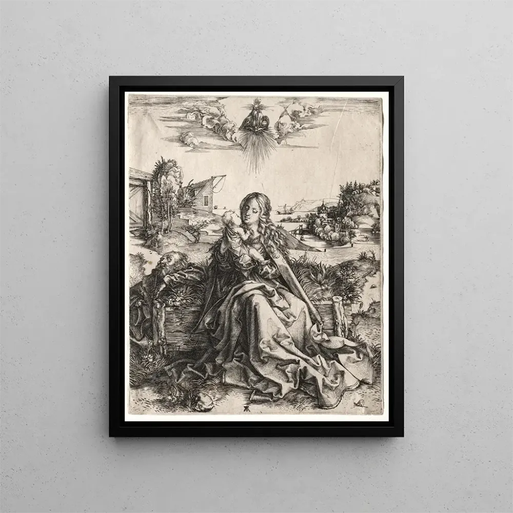 Maalaus La Sainte Famille avec le papillon - Albrecht Dürer | Taidetuloste
