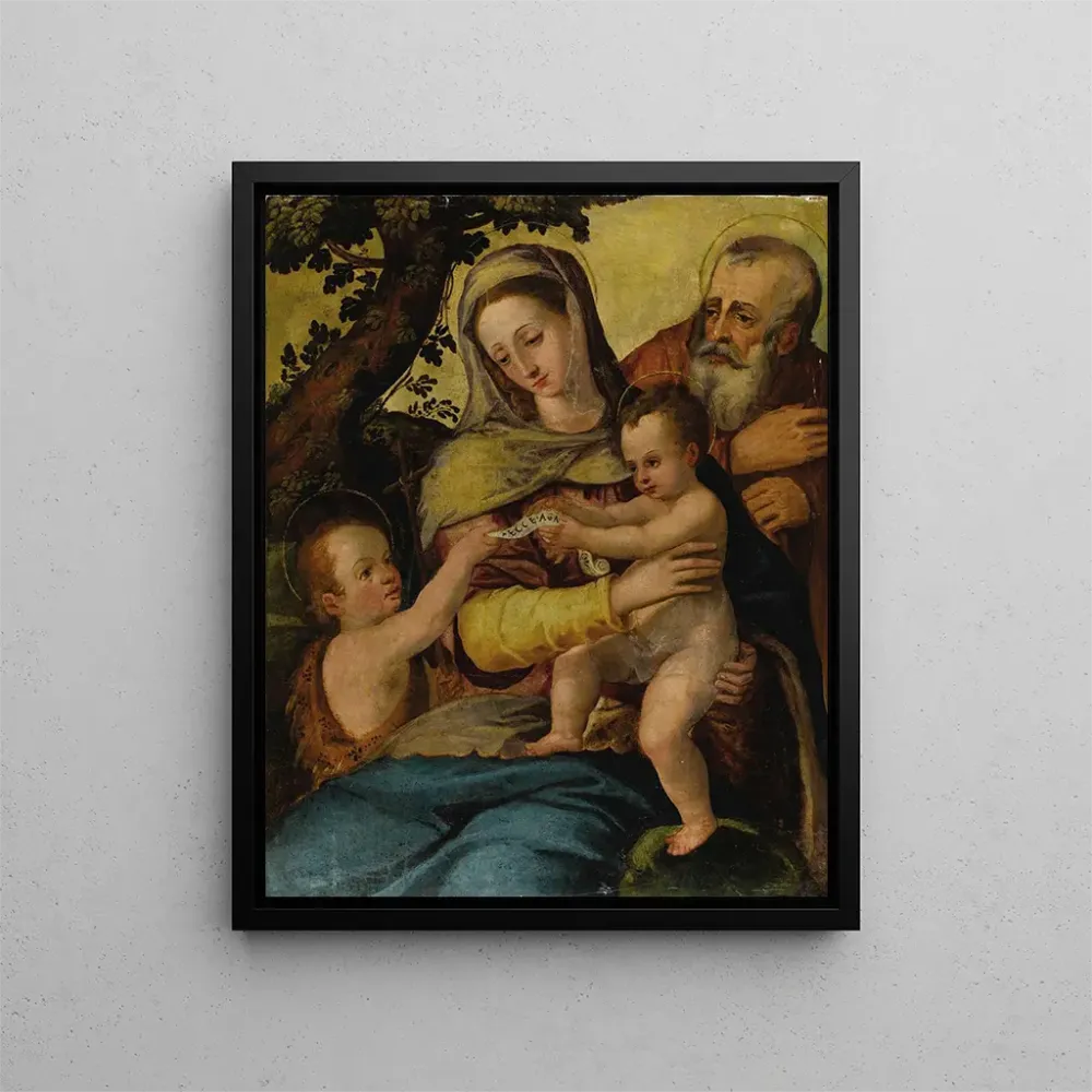 Maalaus Sainte Famille avec saint Jean-Baptiste - Après Agnolo Bronzino | Taidetuloste