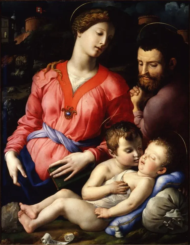 Maalaus La Sainte Famille Panciatichi - Agnolo Bronzino | Taidetuloste