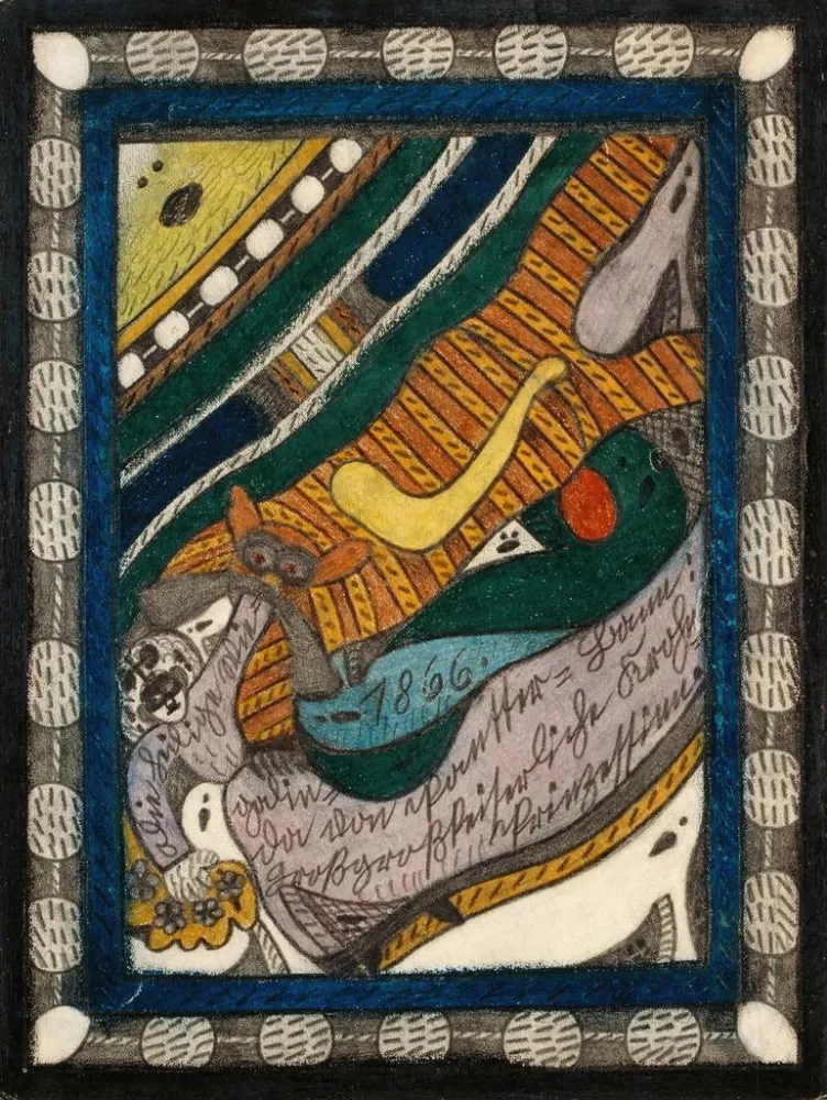 Maalaus Sainte Wiegalinda de PantterBann - Adolf Wölfli | Taidetuloste