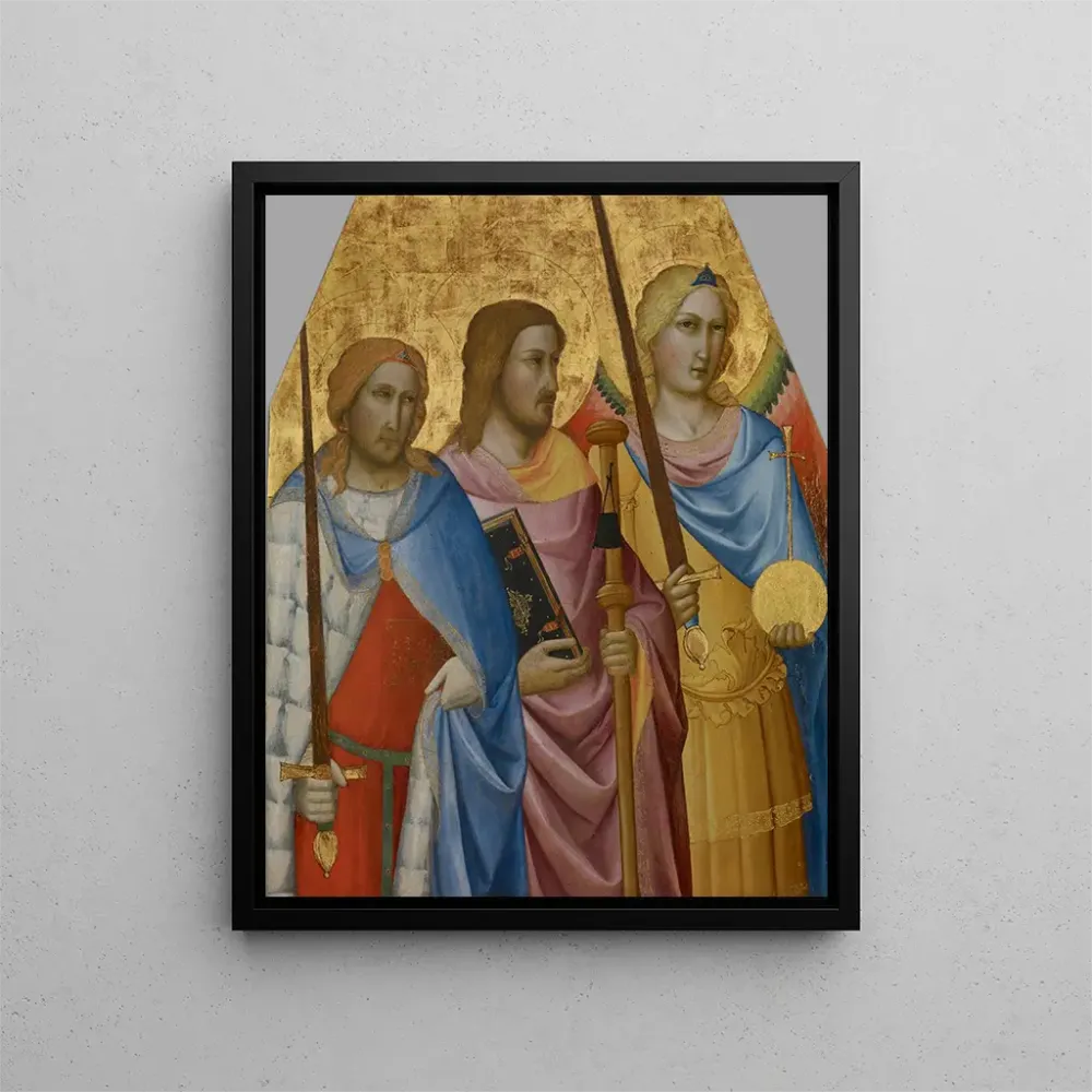 Maalaus Saints Julien, Jacques et Michel - Agnolo Gaddi | Taidetuloste
