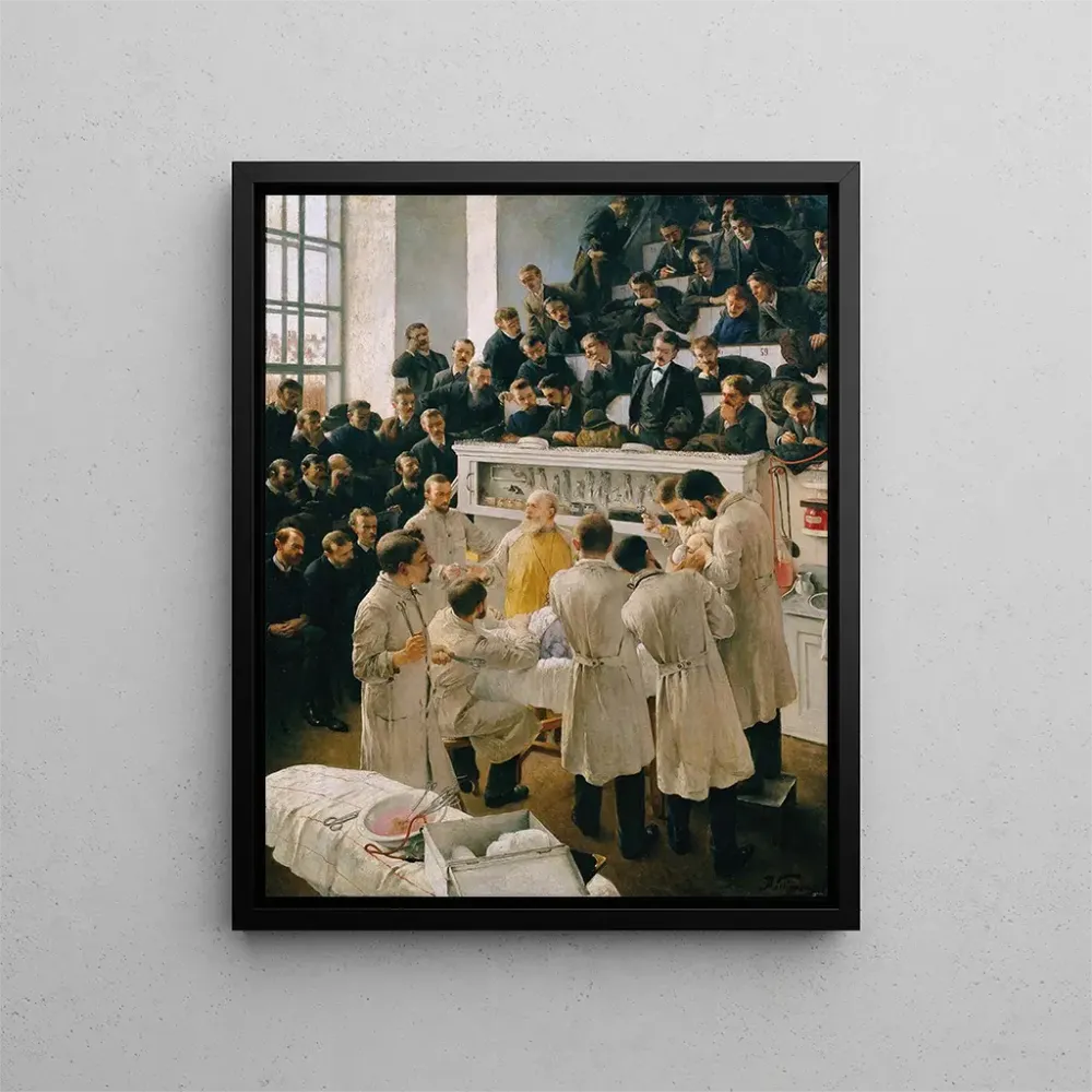 Maalaus La Salle Billroth à l'Hôpital Général de Vienne - Adalbert Franz Seligmann | Taidetuloste
