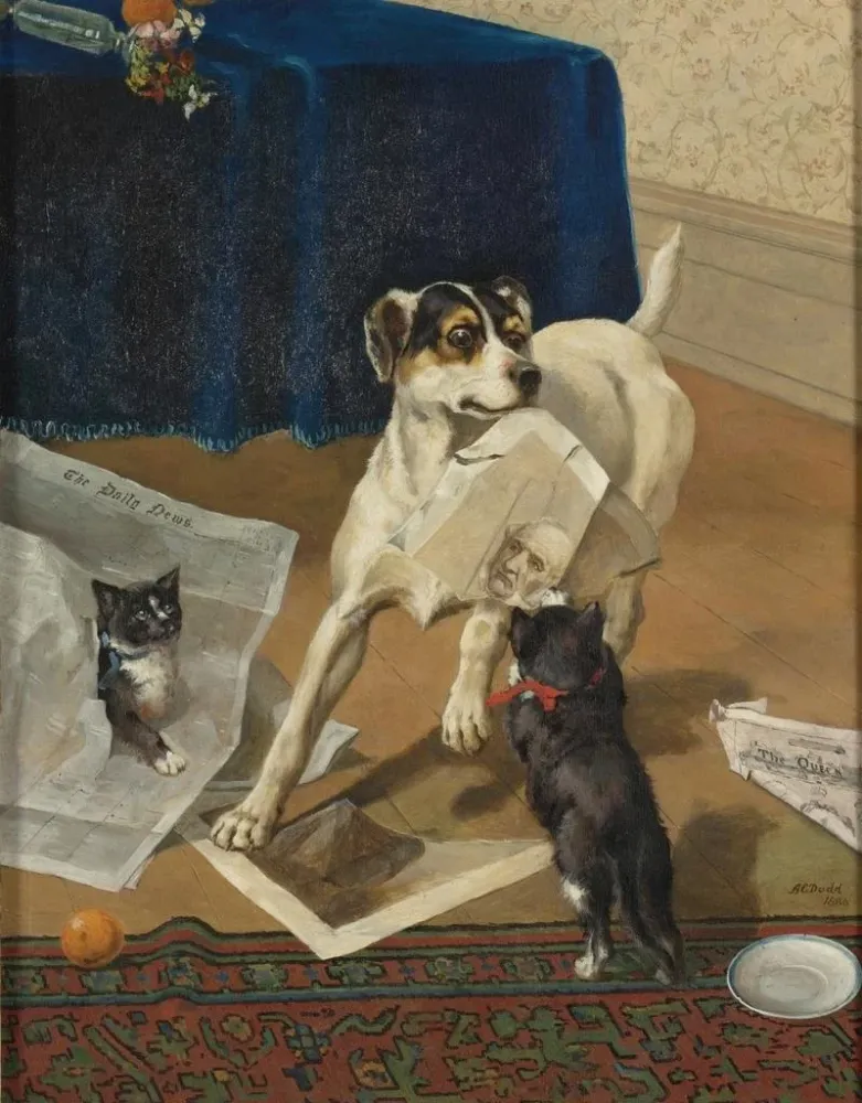 Maalaus S'amuser - Arthur Charles Dodd | Taidetuloste