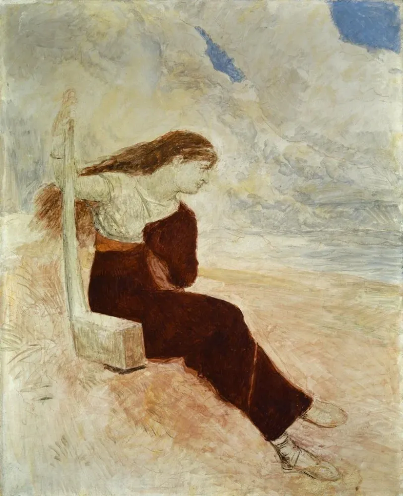 Maalaus Sappho Calypso - Arnold Böcklin | Taidetuloste