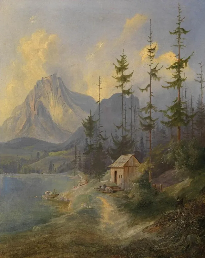 Maalaus Le Sarstein lähellä Alt-Aussee - Adalbert Stifter