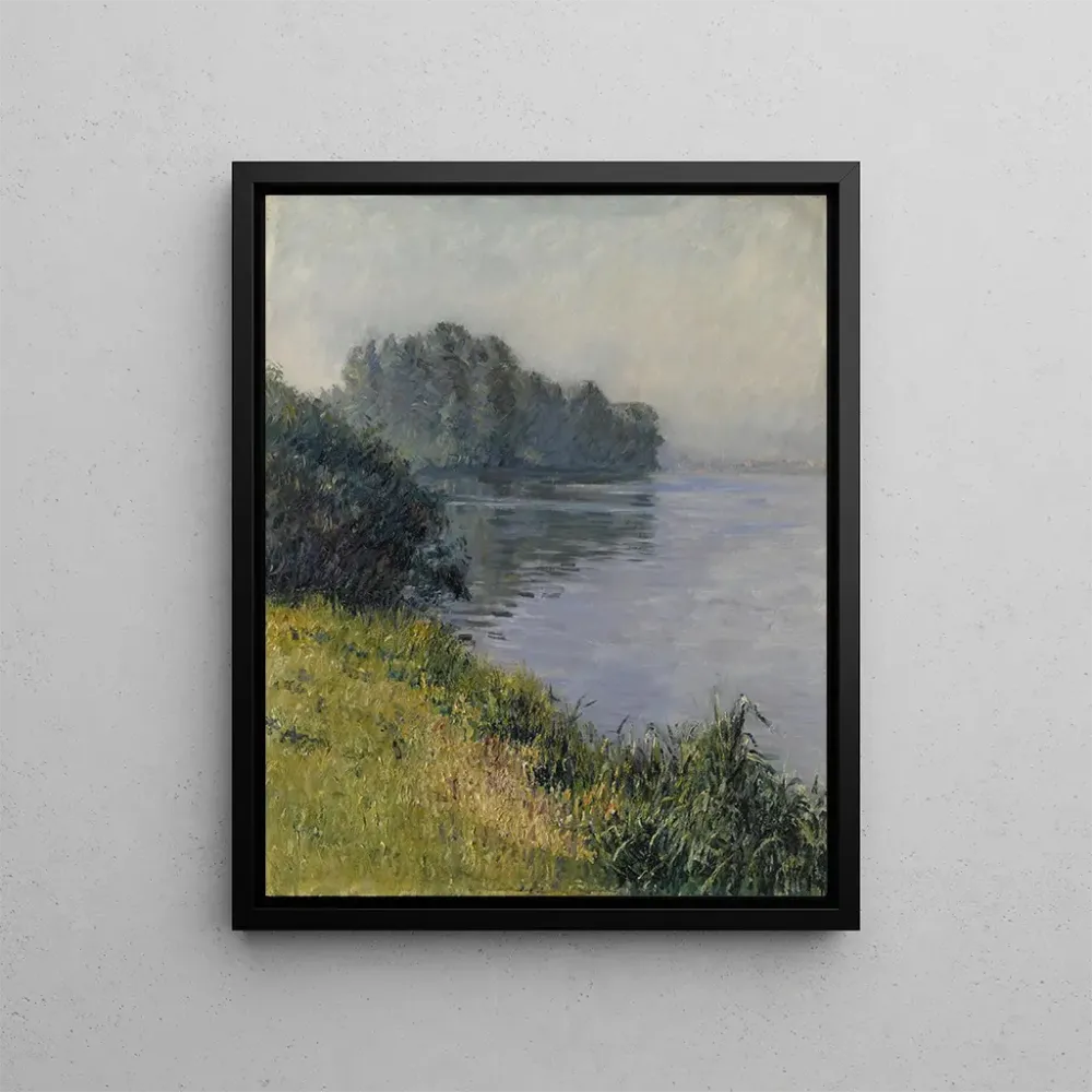 Maalaus La Seine à l’île Marante par temps brumeux - Gustave Caillebotte | Taidetuloste