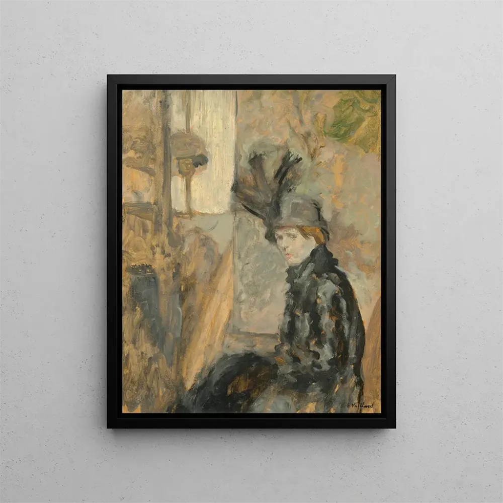 Maalaus Le Shako à l’aigrette (Lili Lamy) – Édouard Vuillard | Taidetuloste