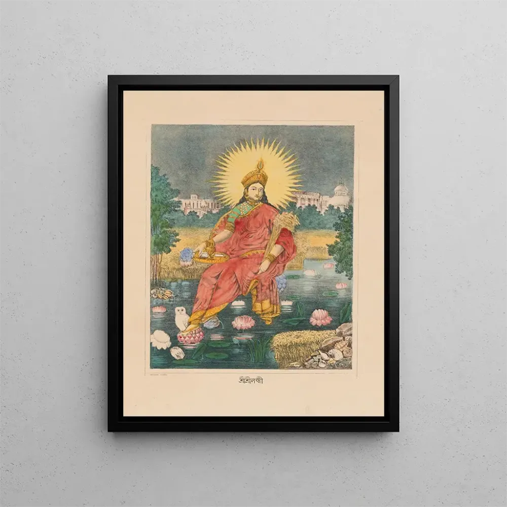 Maalaus Shri Lakshmi - Anonyymi | Taidetuloste