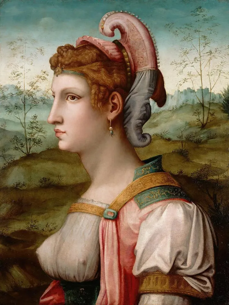 Maalaus Sibylle - Bacchiacca | Taidetuloste