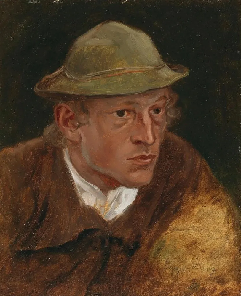 Maalaus Simon Moser tutkimus La Croix - Albin Egger-Lienz | Taidetuloste