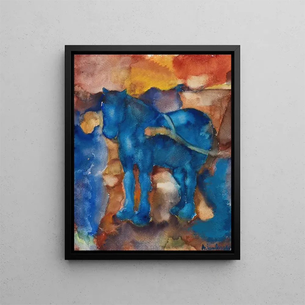 Maalaus Sininen hevonen - Alexej von Jawlensky | Taidetuloste