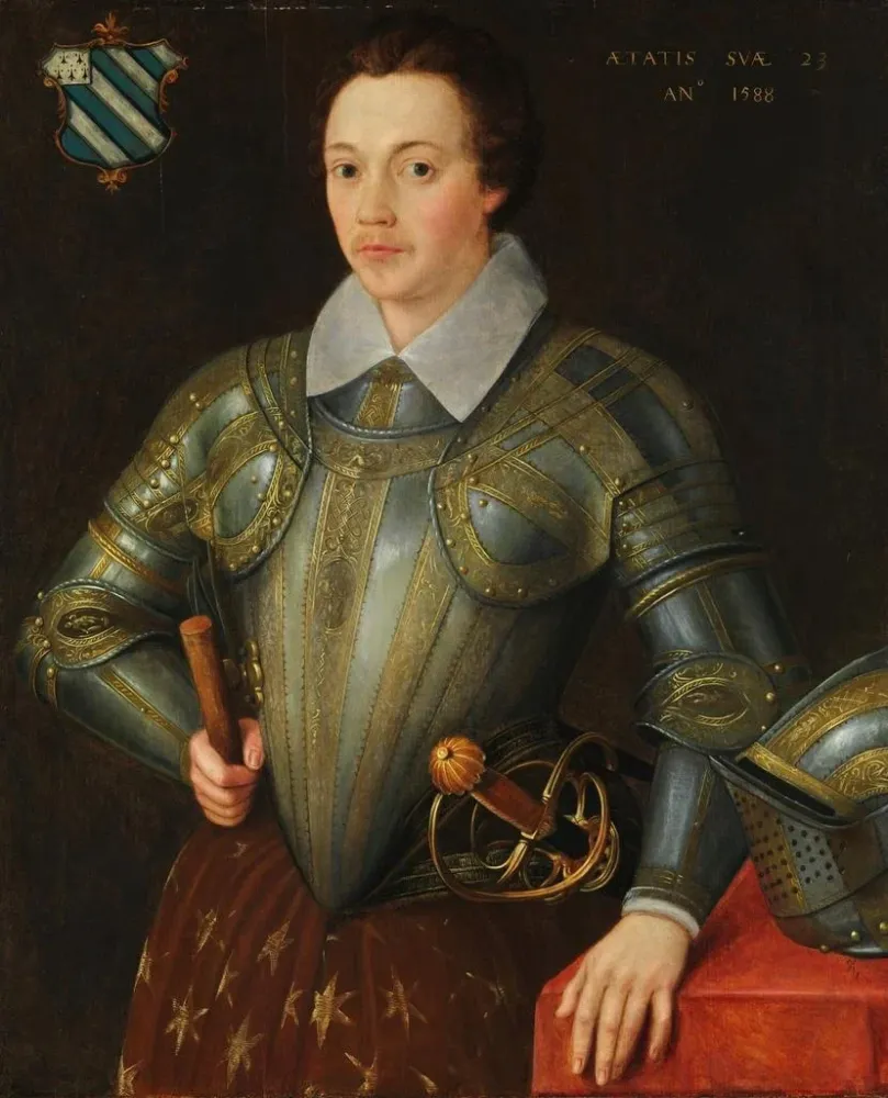 Maalaus Sir John Shurley d'Isfield - Anonyymi | Taidetuloste
