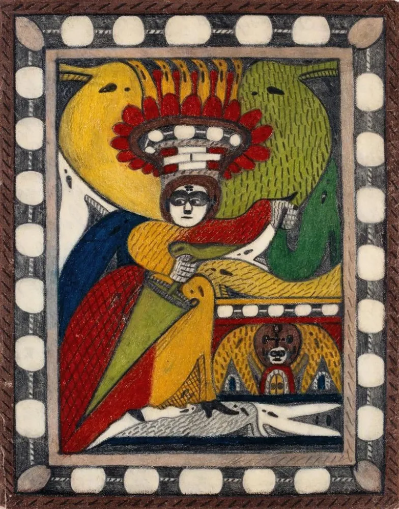 Maalaus Skt AdolfThronAlpaRoosali - Adolf Wölfli | Taidetuloste