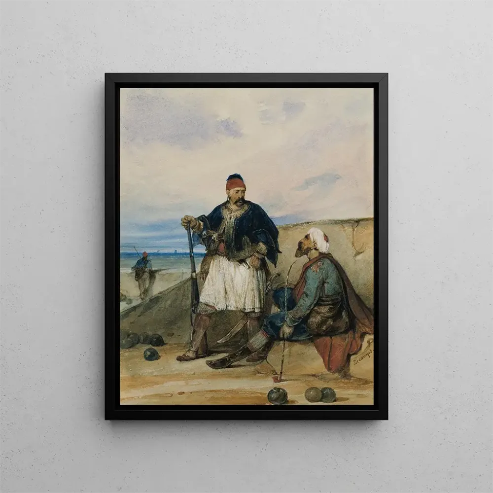Maalaus Soldats de l'Est - Alexandre-Gabriel Decamps | Taidetuloste