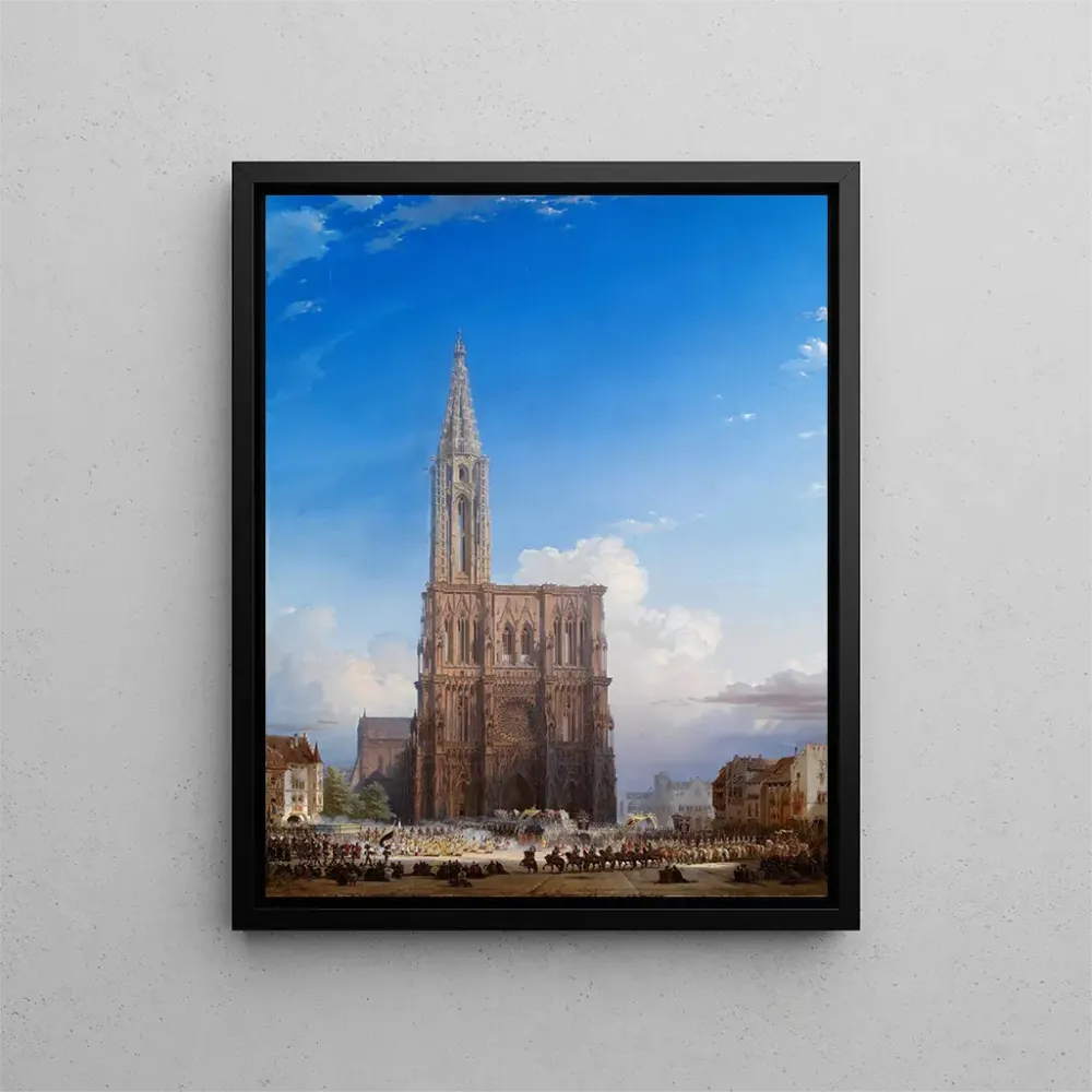 Maalaus Strasbourg Münster - August von Bayer | Taidetuloste
