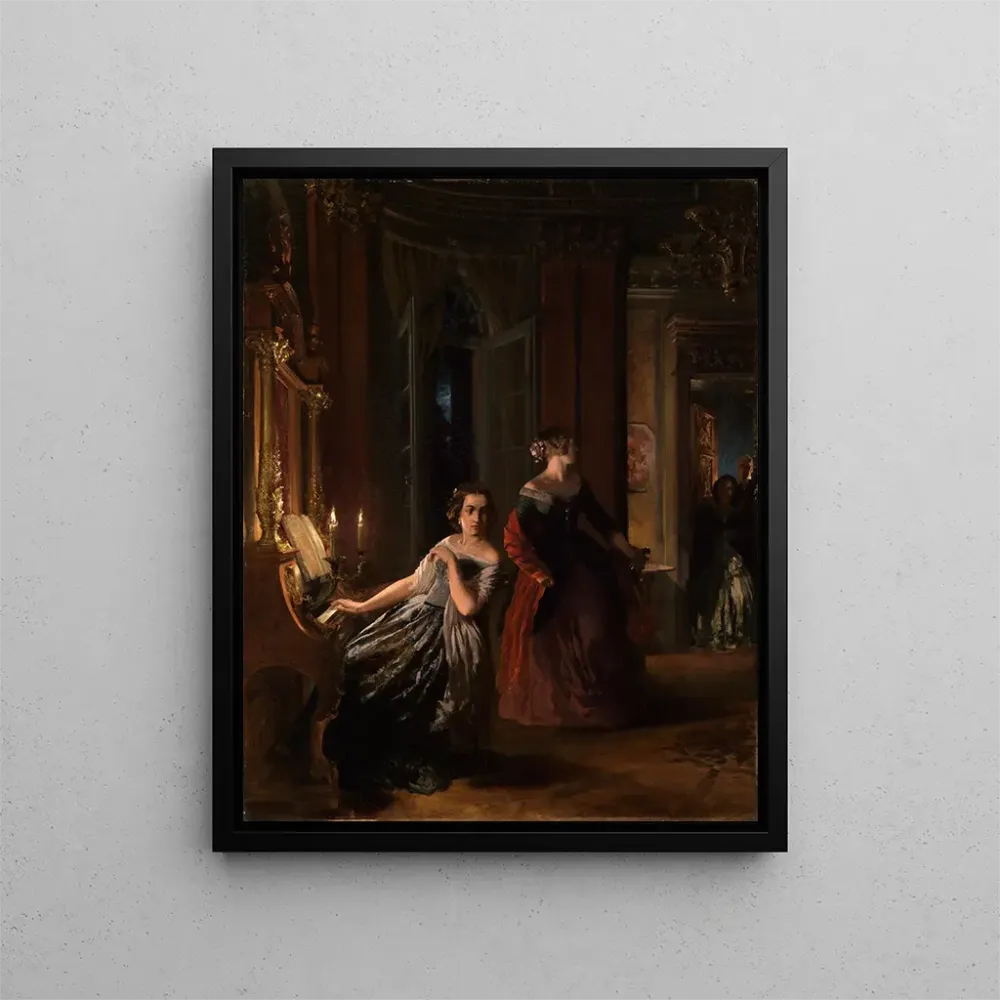 Maalaus Le Strung - Adolph von Menzel | Taidetuloste