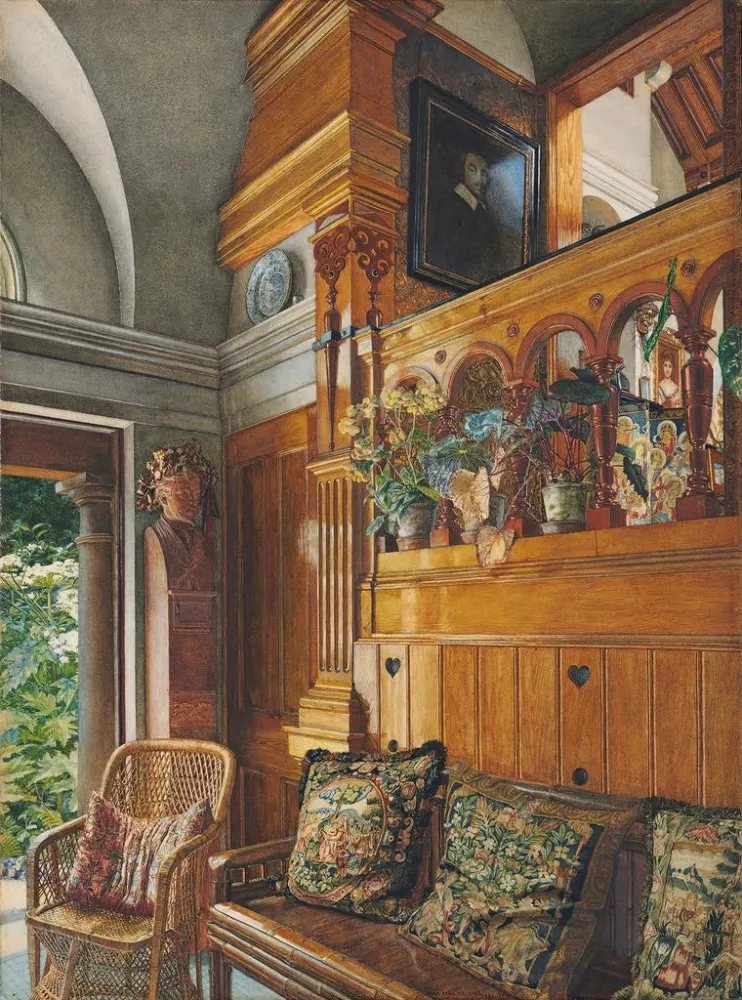 Maalaus Le Studio du Jardin - Anna Alma-Tadema | Taidetuloste