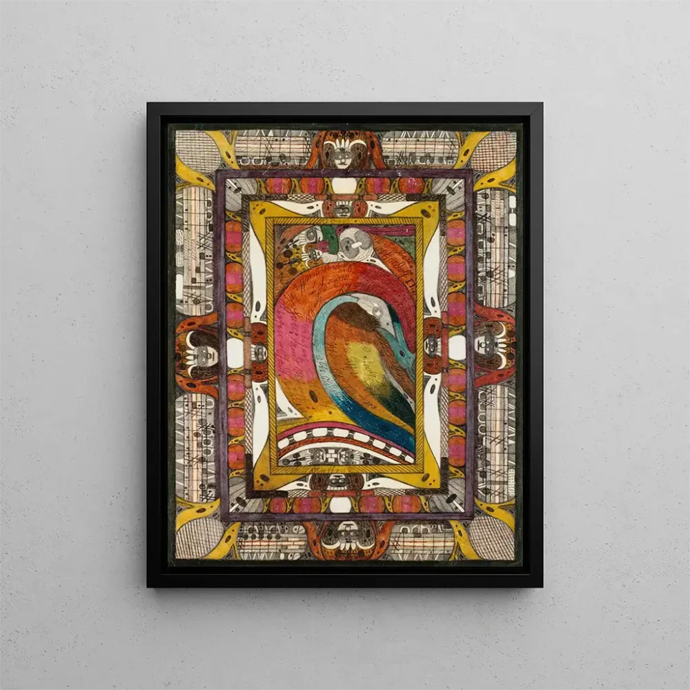 Maalaus TannenWaldHall, cite gigantesque à HxenSee - Adolf Wölfli
