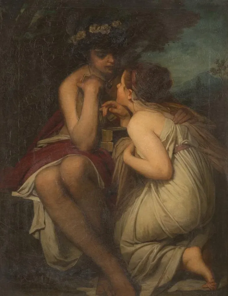Maalaus Tendre rencontre - Anonyymi | Taidetuloste