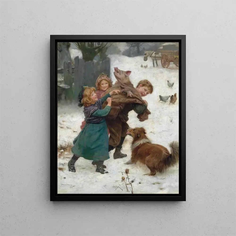 Maalaus Tiens-toi bien - Arthur John Elsley | Taidetuloste