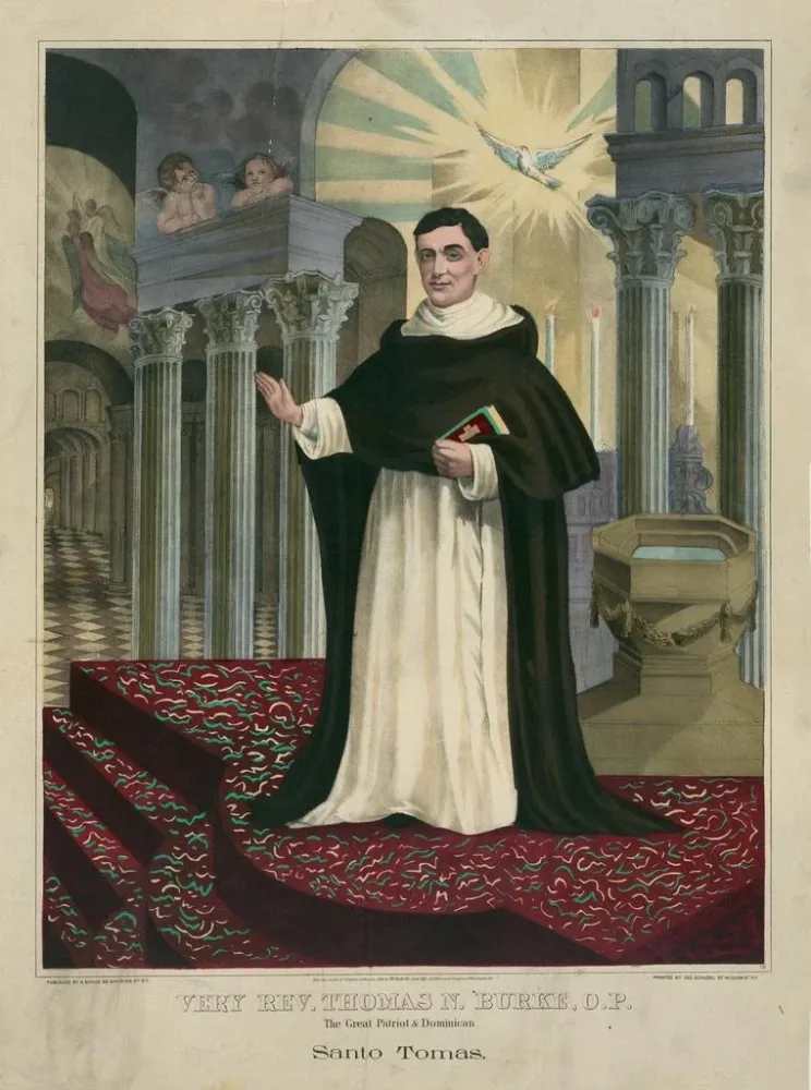 Maalaus Le Très Révérend Thomas N. Burke, OP, le grand patriote dominicain - Henry Jerome Schile