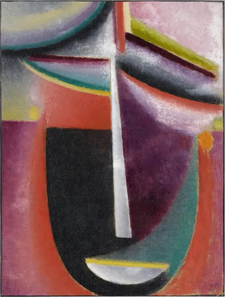 Maalaus Tête abstraite Mysterium - Alexej von Jawlensky | Taidetuloste