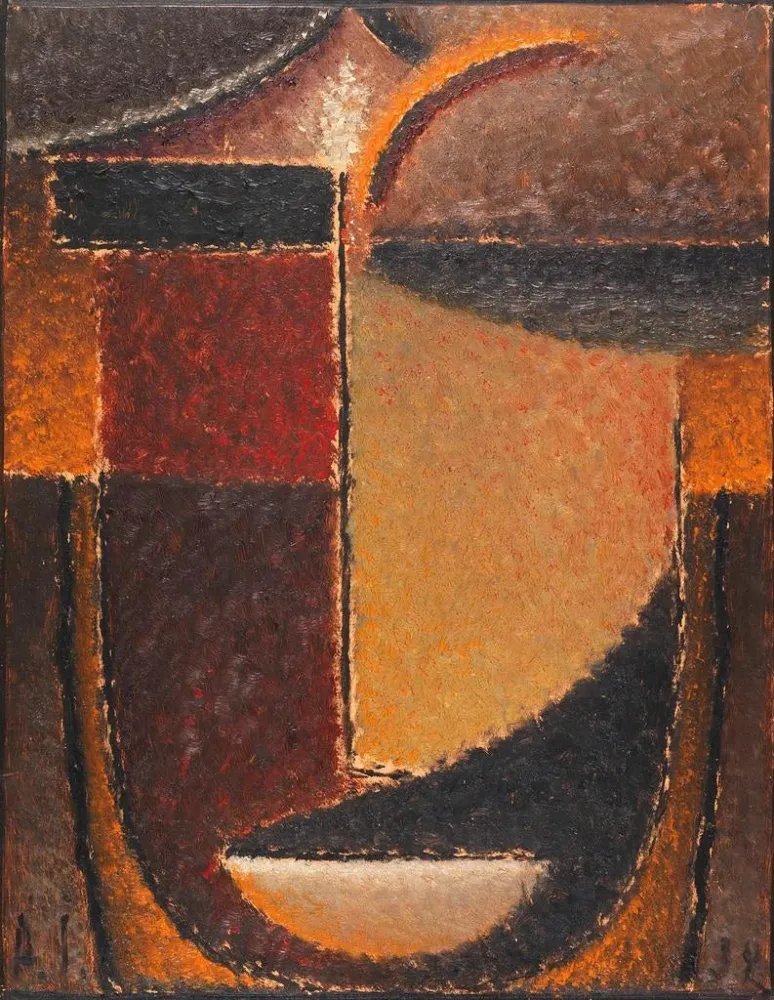 Maalaus Tête abstraite orientale - Alexej von Jawlensky | Taidetuloste