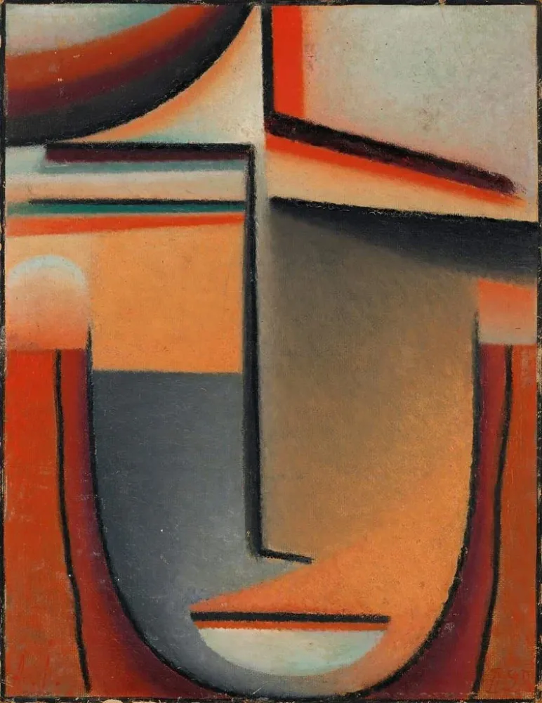 Maalaus Tête abstraite tragique - Alexej von Jawlensky | Taidetuloste