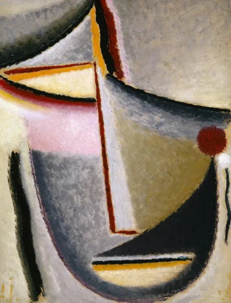 Maalaus Tête abstraite Tête constructive - Alexej von Jawlensky | Taidetuloste