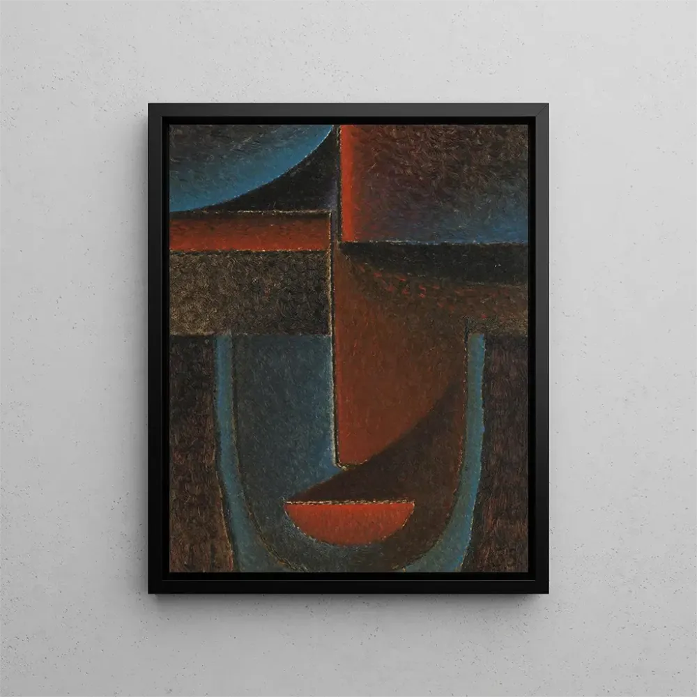Maalaus Tête abstrakti sininen-punainen Tête abstrakti sininen-punainen - Alexej von Jawlensky | Taidetuloste