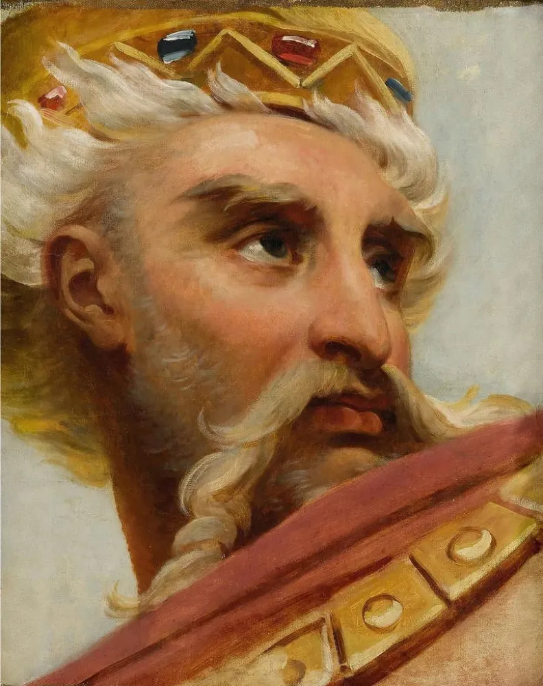 Maalaus Tête de Charlemagne - Antoine-Jean Gros | Taidetuloste