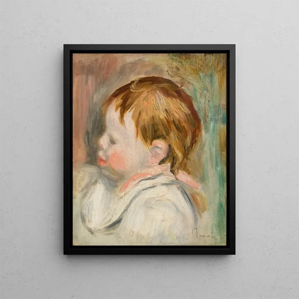 Maalaus Tête d’enfant de profil gauche - Pierre - Auguste Renoir | Taidetuloste
