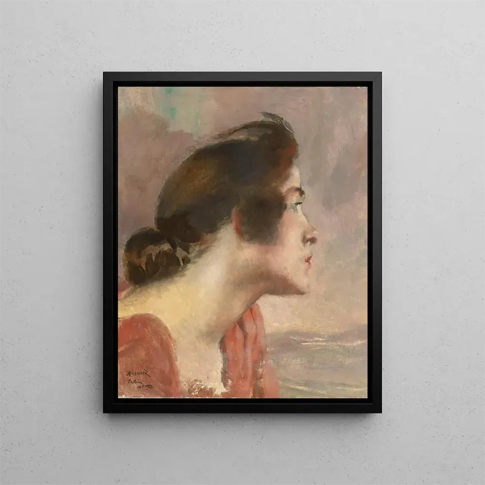 Maalaus Tête d'une jeune fille - Albert Besnard | Taidetuloste